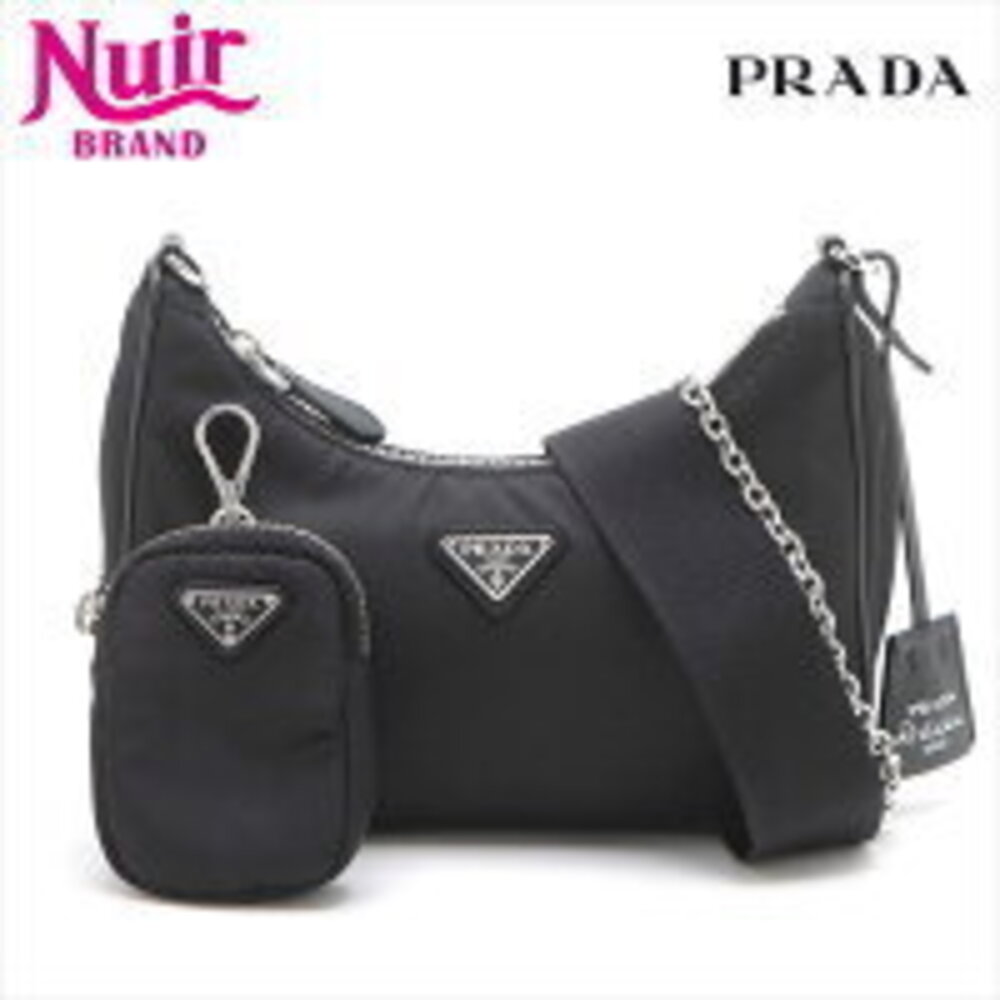 Prada Tessuto Shoulder Bag Black